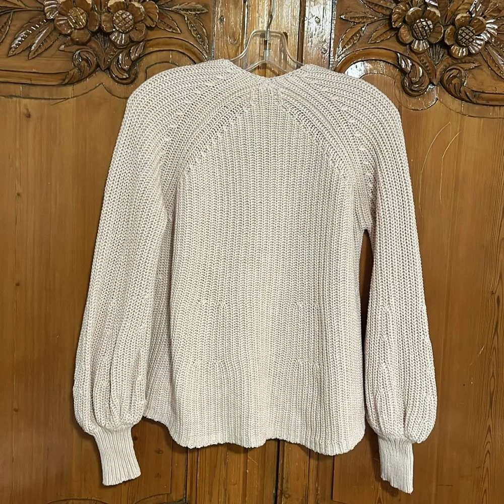 APiece Apart New York Cable Detail Cashmere/Cotton Blend Sweater - Picture 2 of 6